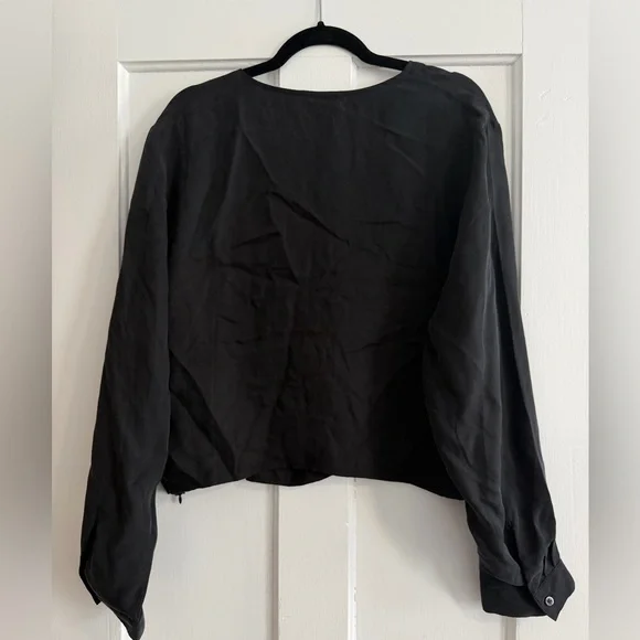 Madewell Brushed Ruched-Front Top Size 16 - Picture 4 of 15